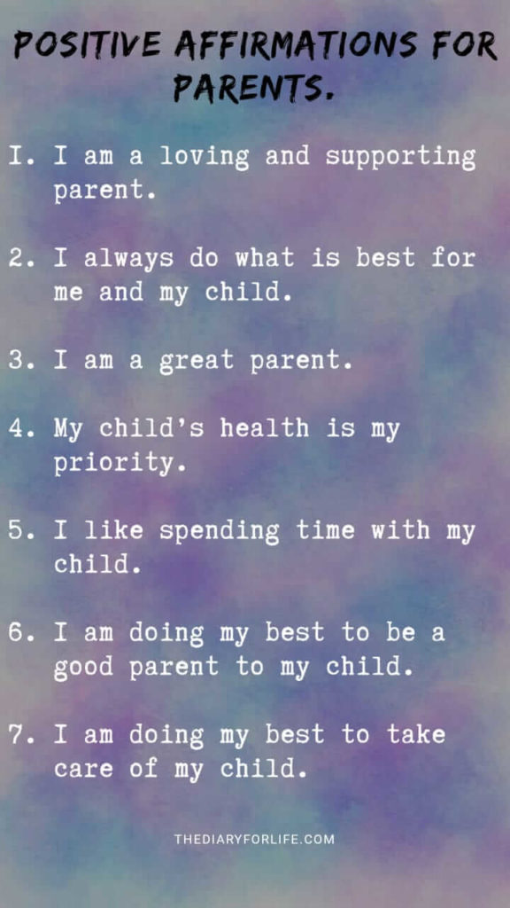 positive affirmations for teens from parents