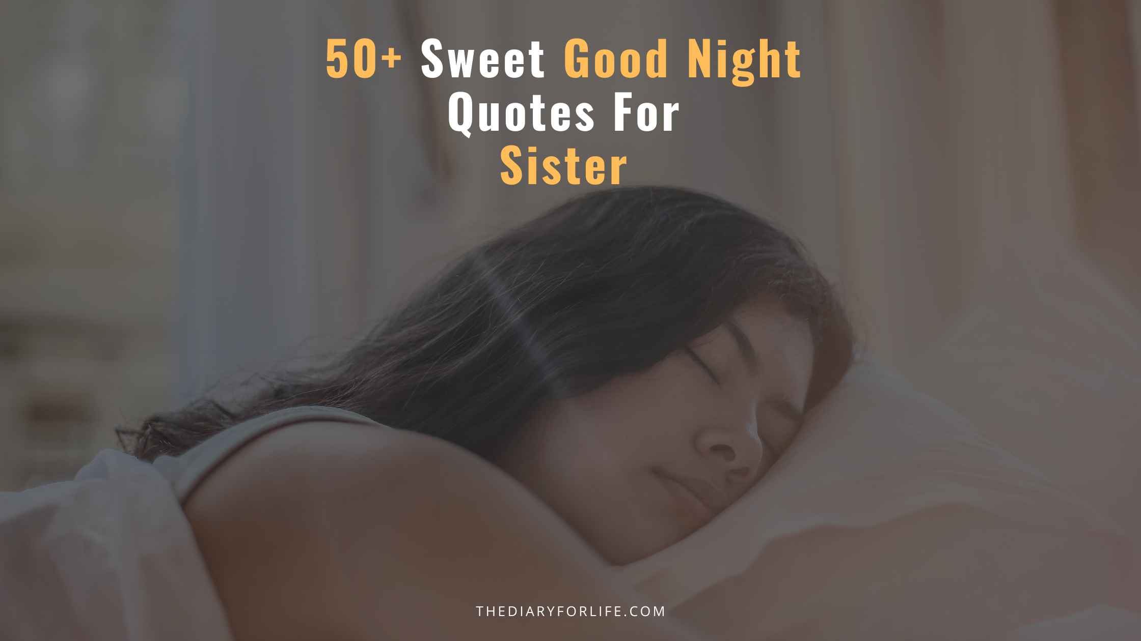 good night quotes for sister
