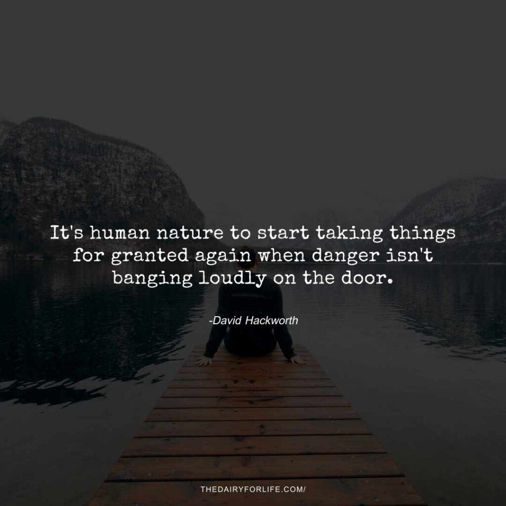 quotes about taking things for granted