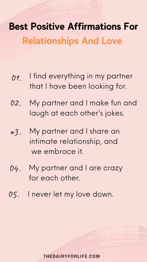 positive affirmations for relationships