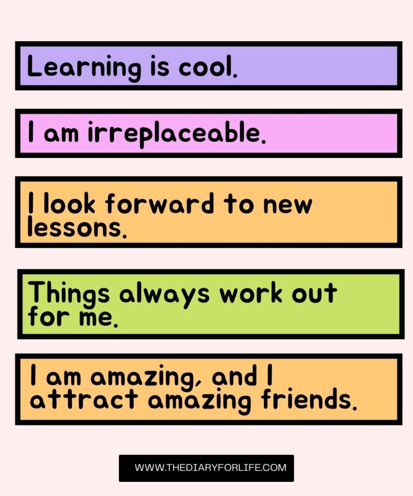 positive affirmations for kids