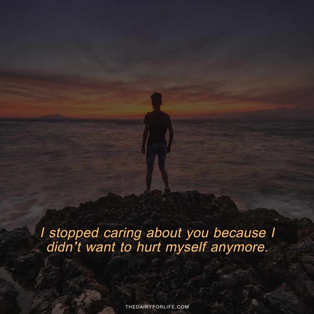 quotes about not caring anymore