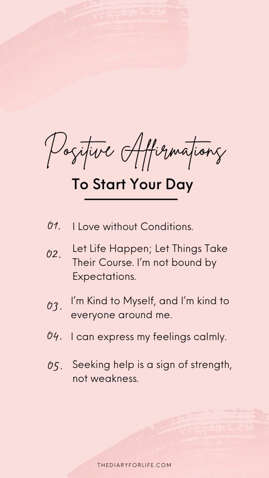 positive affirmations to start your day