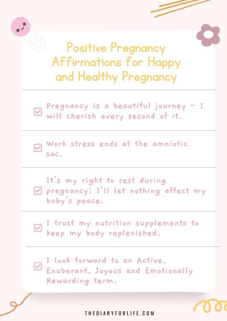 Positive pregnancy affirmations