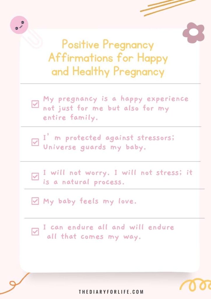 Positive pregnancy affirmations