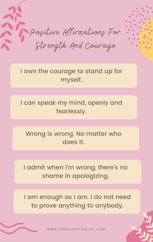 positive affirmations for strength