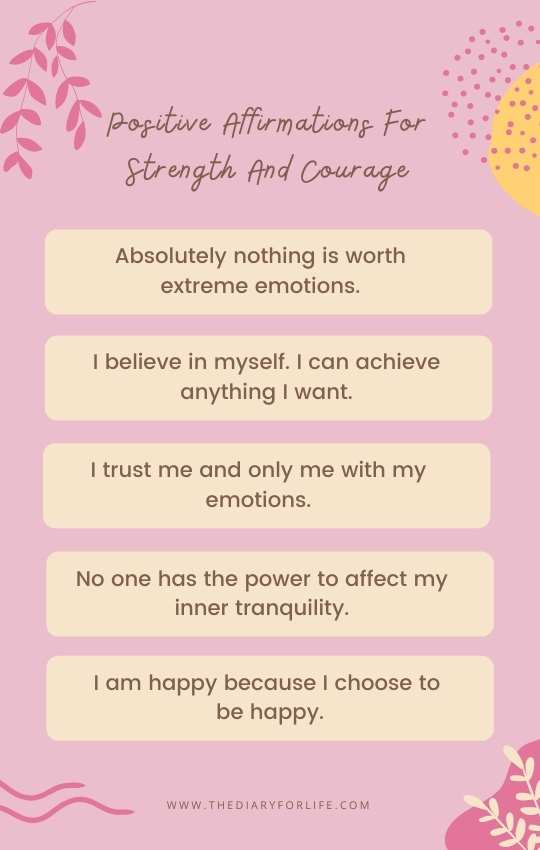 positive affirmations for strength