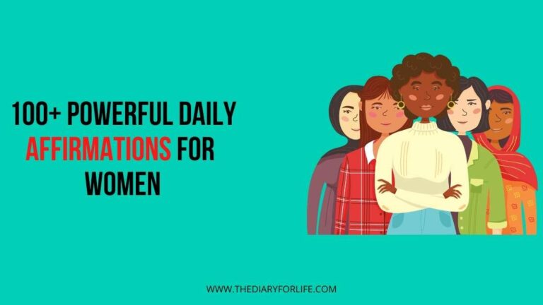 100+ Powerful Daily Affirmations For Women - Thediaryforlife