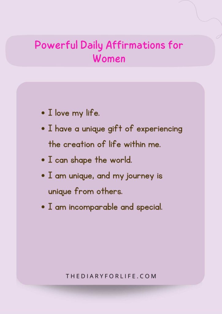 Daily Affirmations for Women