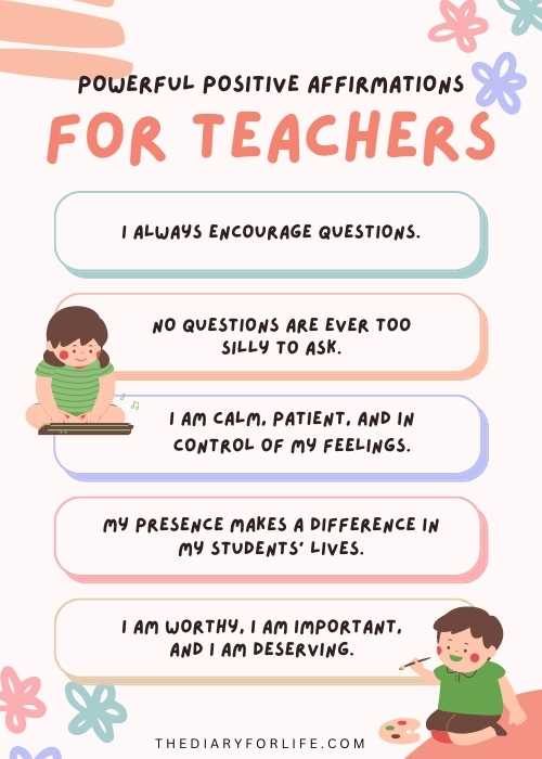 positive affirmations for teachers