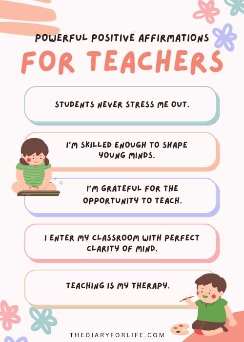 positive affirmations for teachers