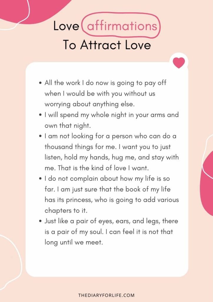 Love Affirmations To Attract Soulmate