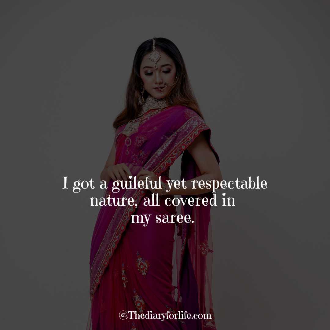 50+ Cool Saree Quotes For Instagram