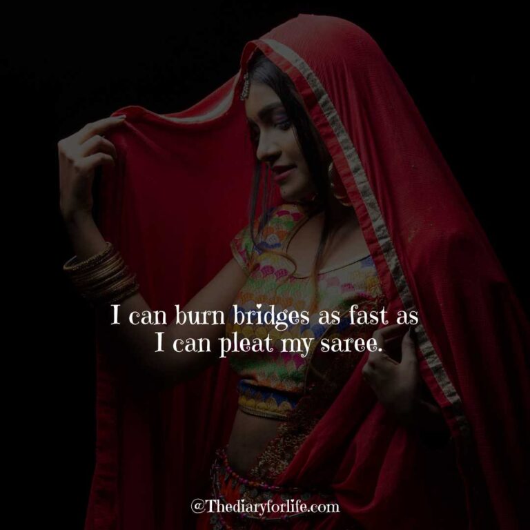 50+ Cool Saree Quotes For Instagram