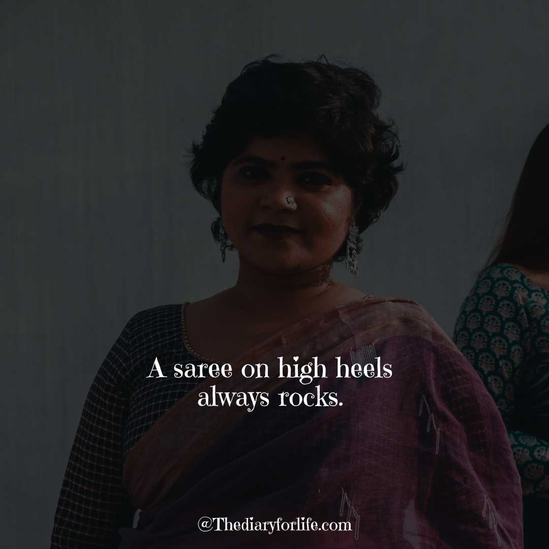 50+ Cool Saree Quotes For Instagram