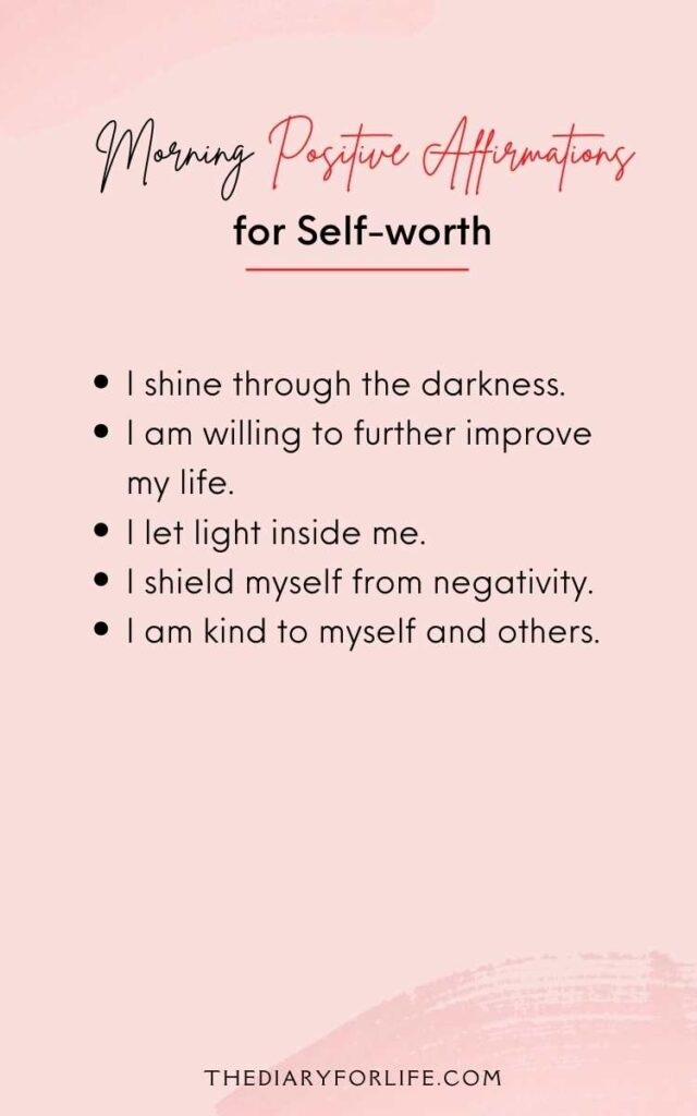affirmations for self-worth