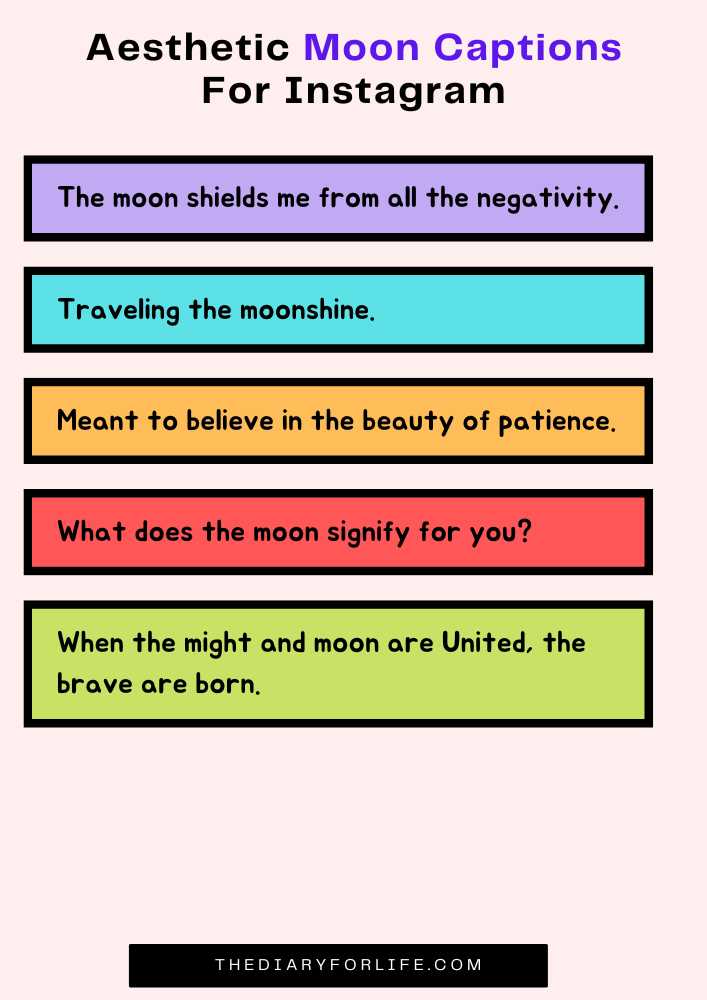 Aesthetic Moon Captions For Instagram