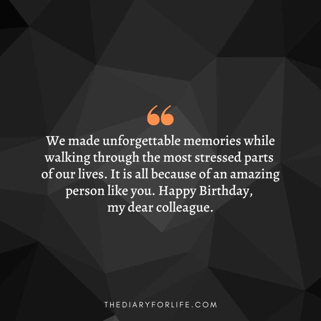 Happy Birthday Wishes For Coworkers