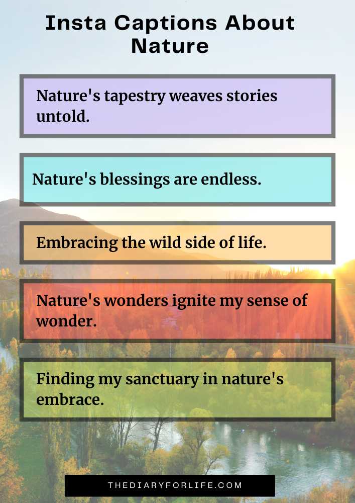 Insta Captions About Nature