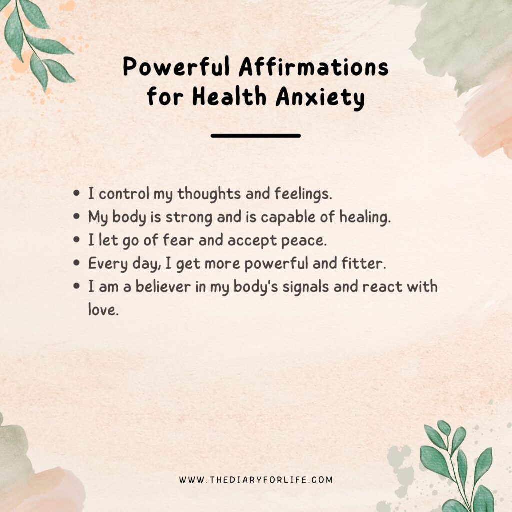 Affirmations for Health Anxiety