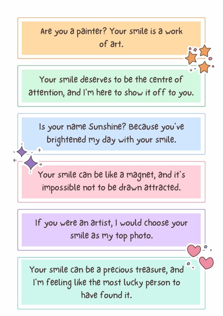 Top Pickup Lines for Smile