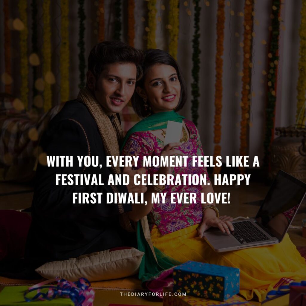 Best First Diwali After Marriage Quotes